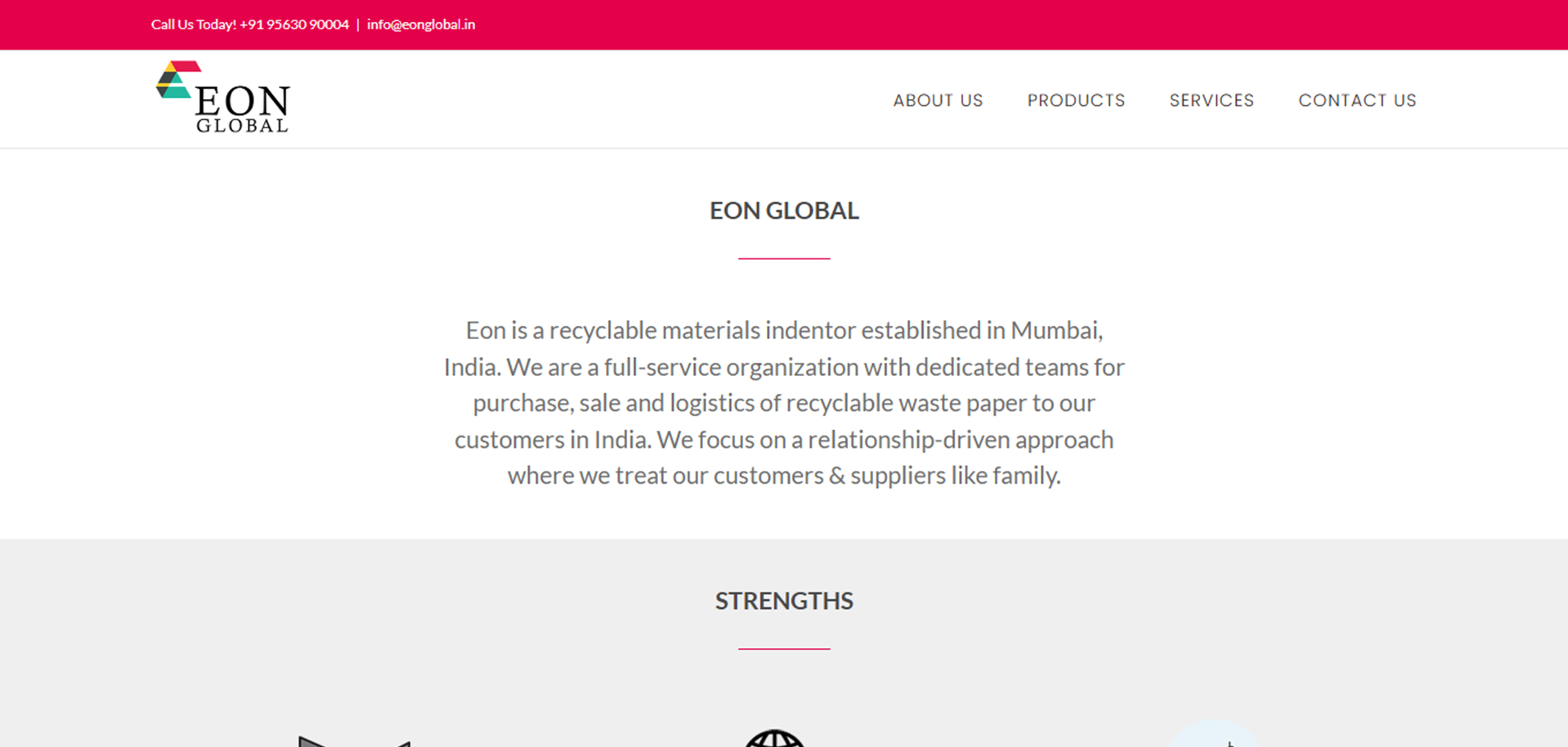 EON Global website project