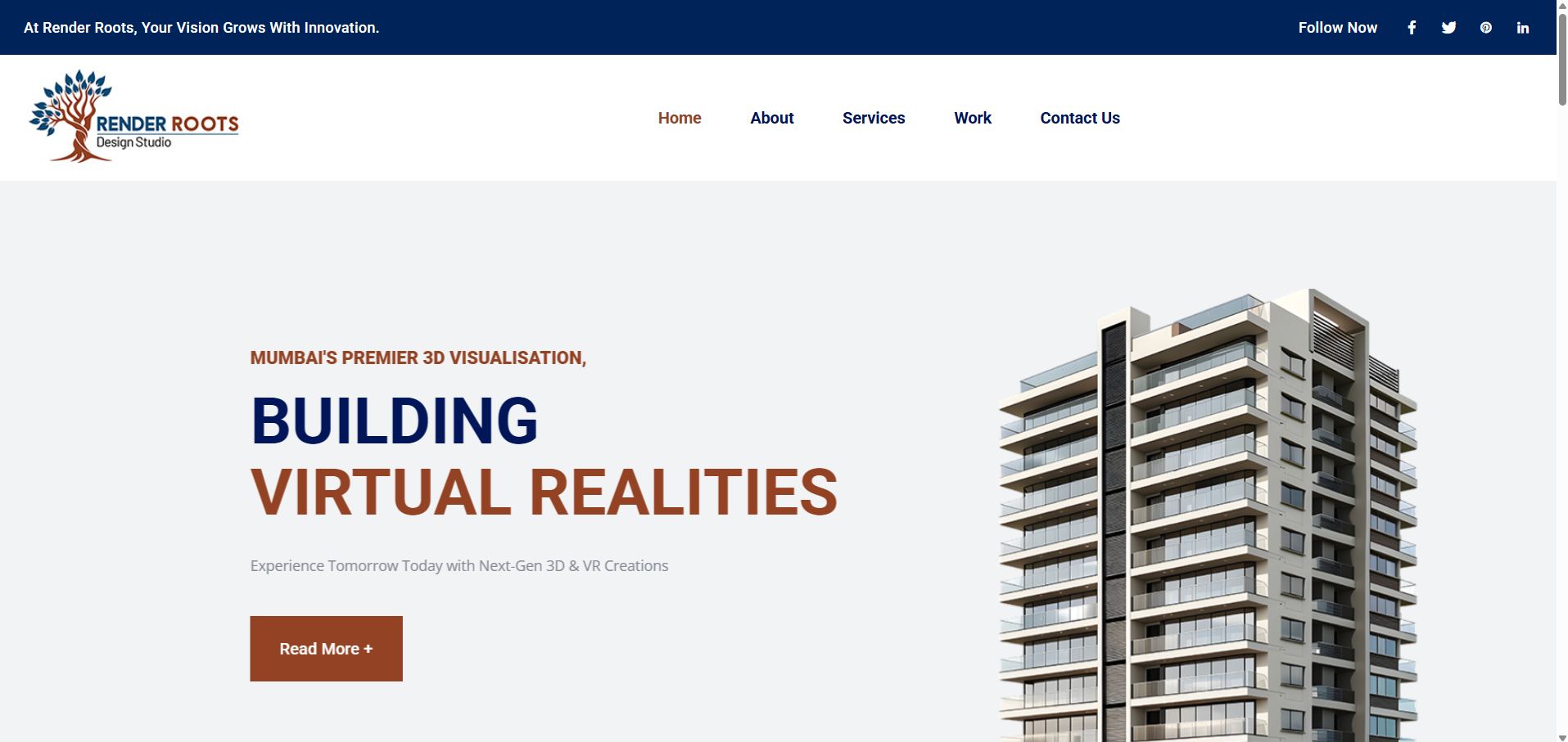 Render Root website project
